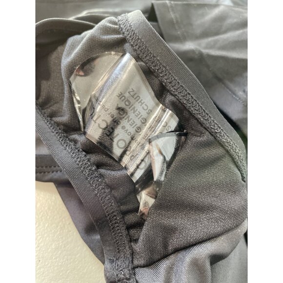 Kim Gravel x Swimsuits For All Surplice Asymmetrical Sarong Size 10 Black Beach - Picture 5 of 9